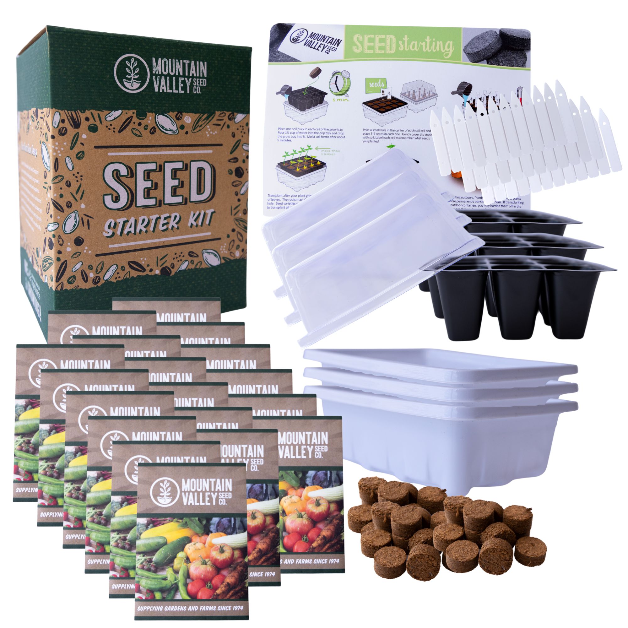 Mexican Salsa Garden Seed Starter - Premium Kit - 18 Non-GMO: Cilantro, Onion More